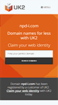 Mobile Screenshot of npd-i.com
